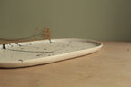 Oval platter with splashes