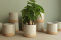 White speckled planter