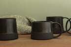 300/400ml Black on black mug