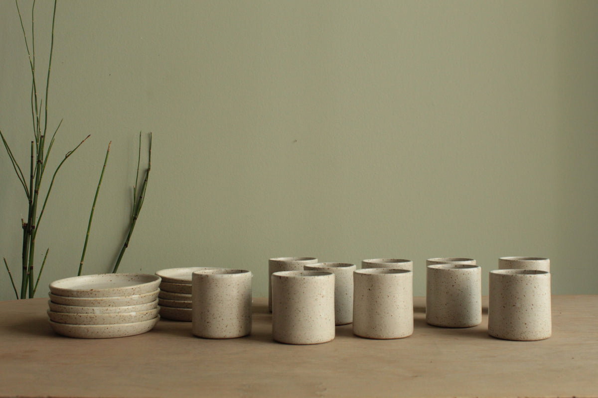 White speckled espresso / cappuccino cup