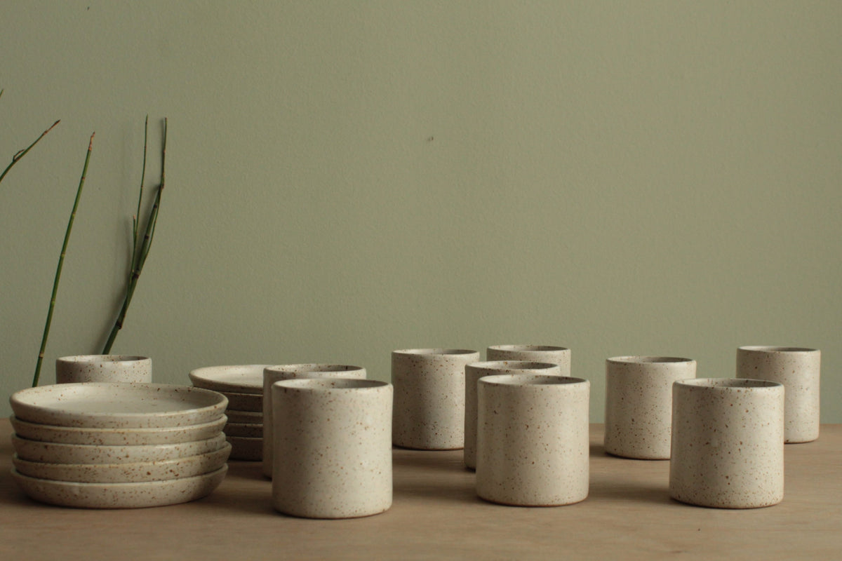 White speckled espresso / cappuccino cup