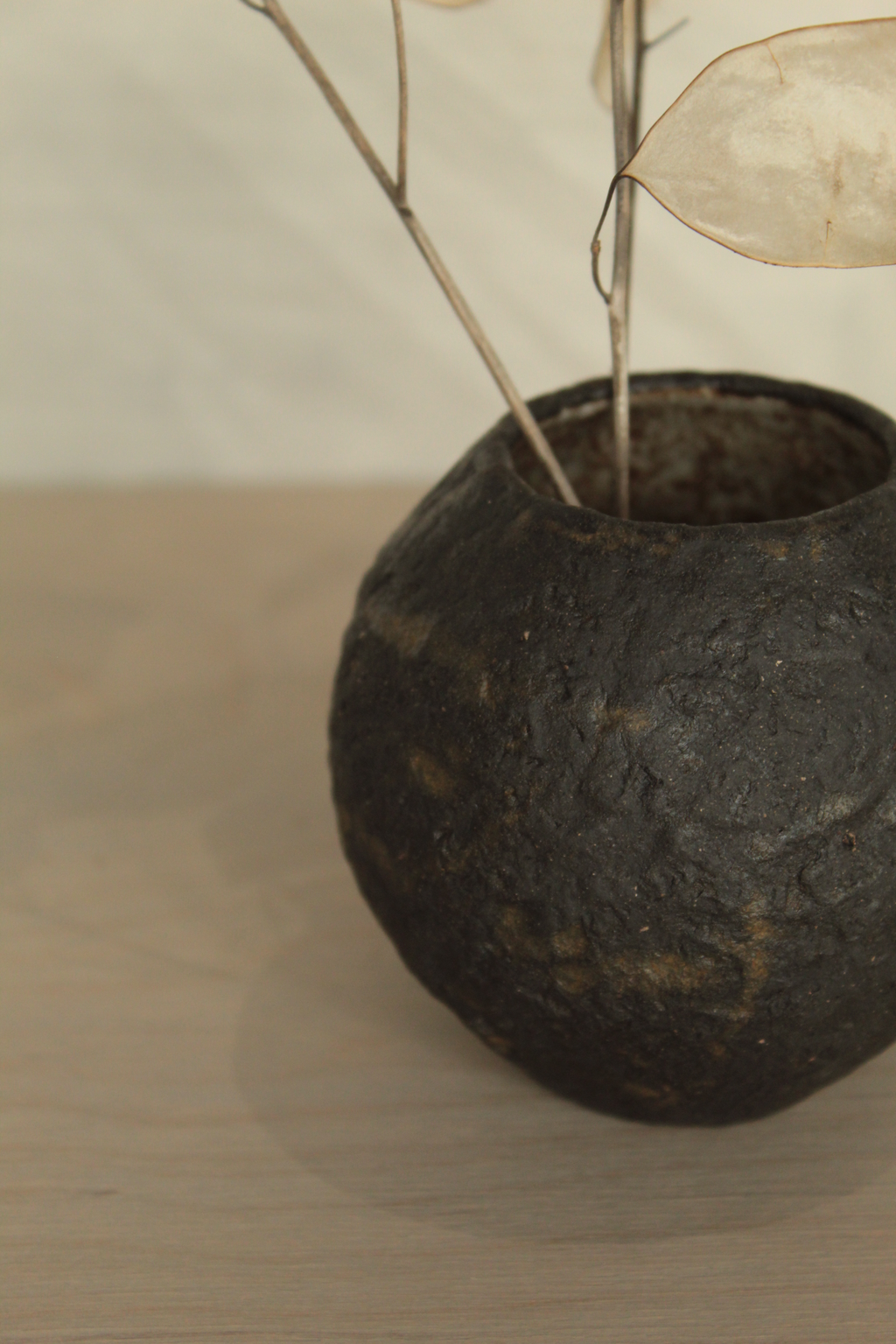 Small black vase
