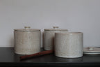 White speckled cookie jar