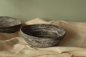 Small black and white decorative bowl